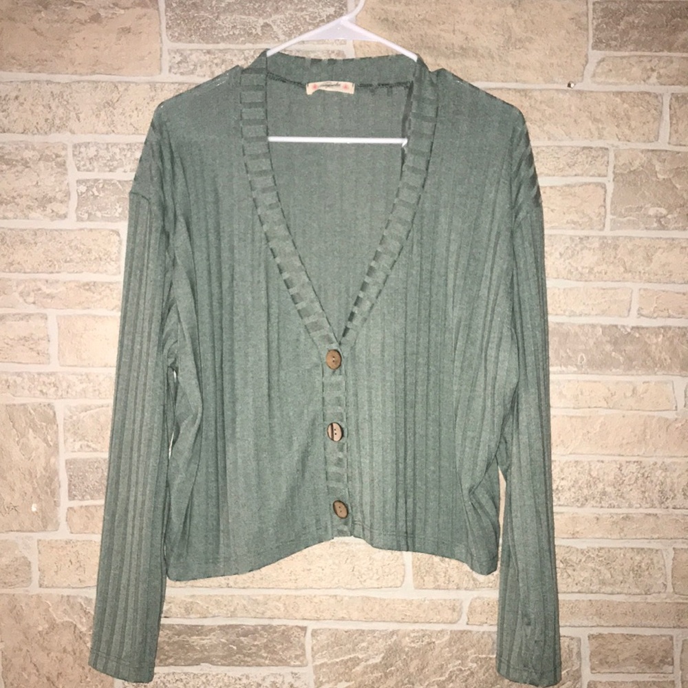 ✅Magnolia V Neck 3 Button Closure Cardigan